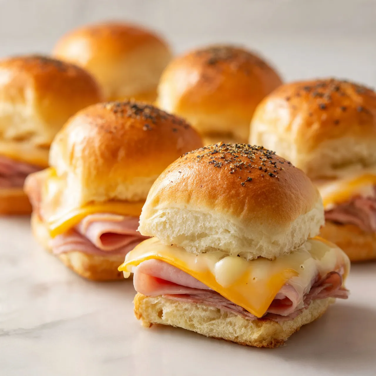 Ham Sliders on Hawaiian Rolls