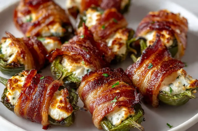 Bacon Wrapped Jalapeno Poppers