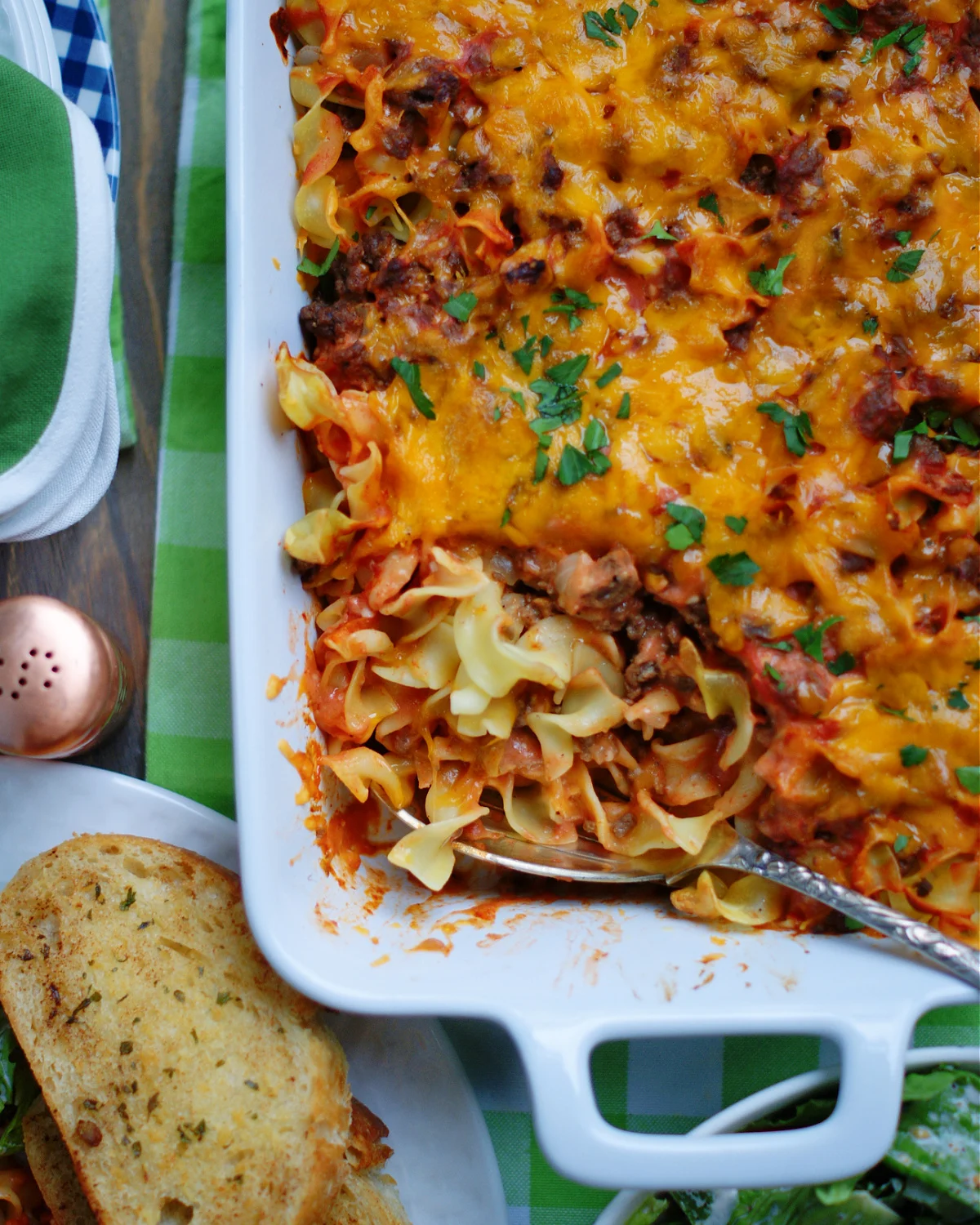 Cheesy Beef and Noodle Casserole