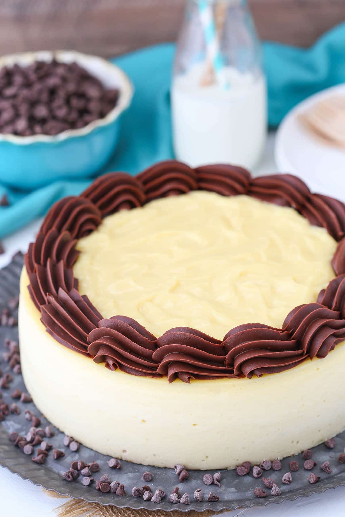 Boston Chocolate Cream Pie Cheesecake