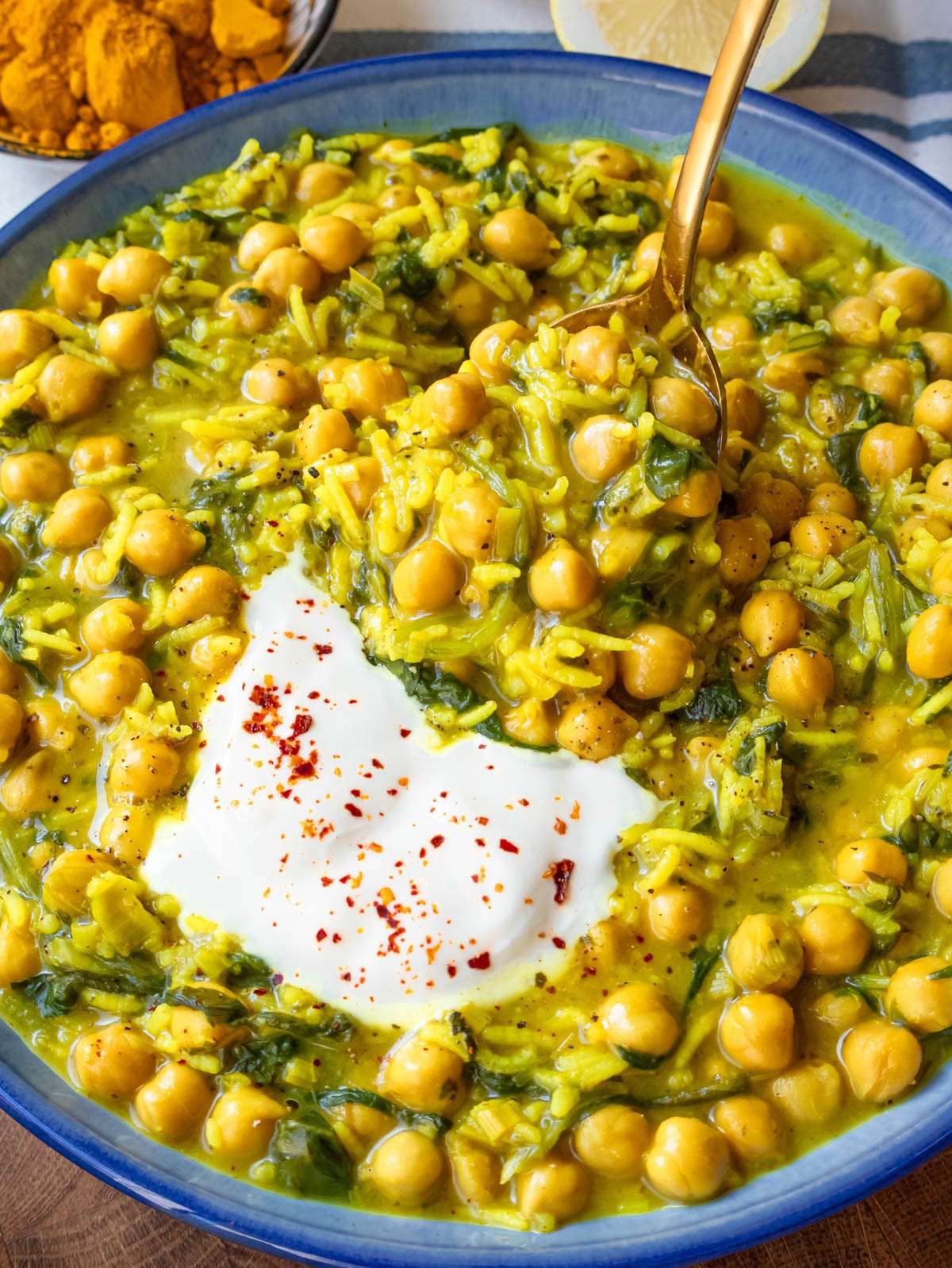 Turmeric Rice with Chickpeas
