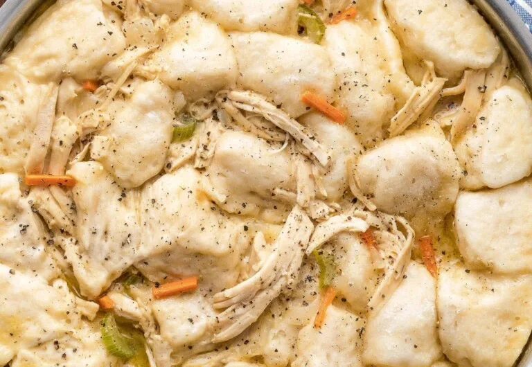 Easy Chicken and Dumplings with Biscuits
