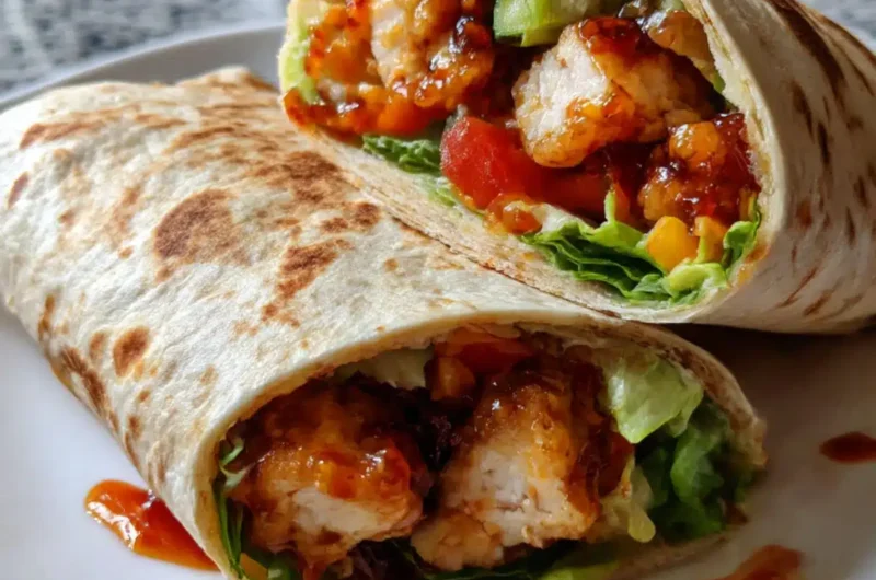 Sweet Chili Chicken Wraps