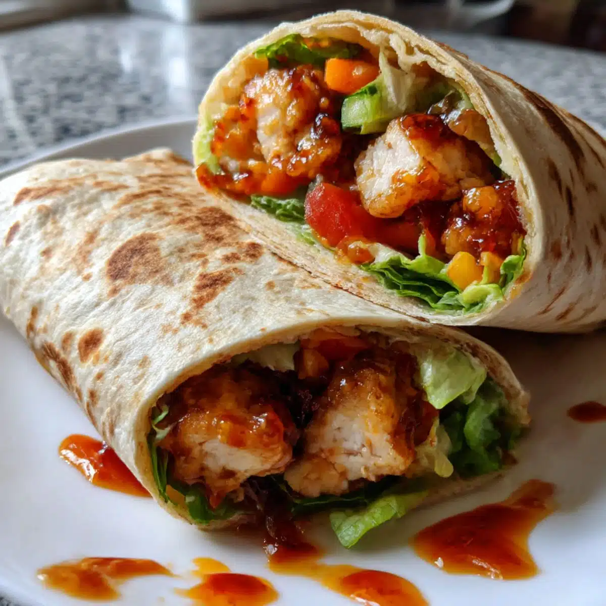 Sweet Chili Chicken Wraps