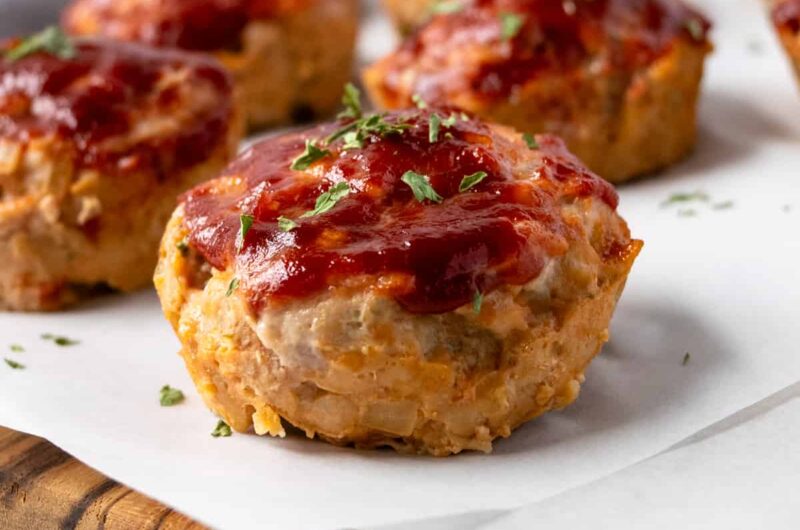 Quick Ground Turkey Meatloaf Muffins