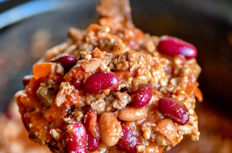 Ultimate Crockpot Chili Dog Casserole