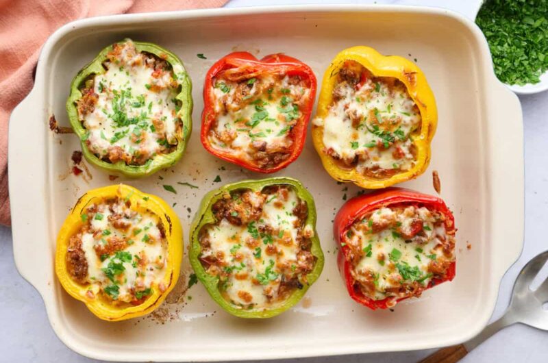 Stuffed Peppers With Ground Beef