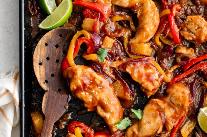 Hawaiian Chicken Sheet Pan