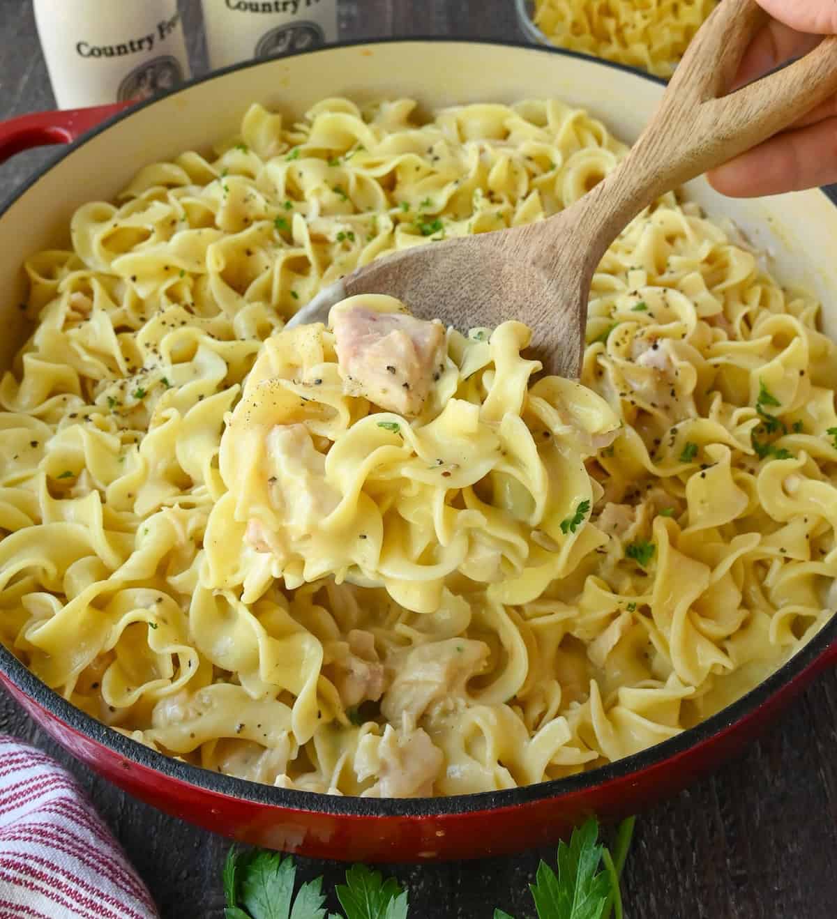 Savory One-Pan Chicken with Buttered Noodles