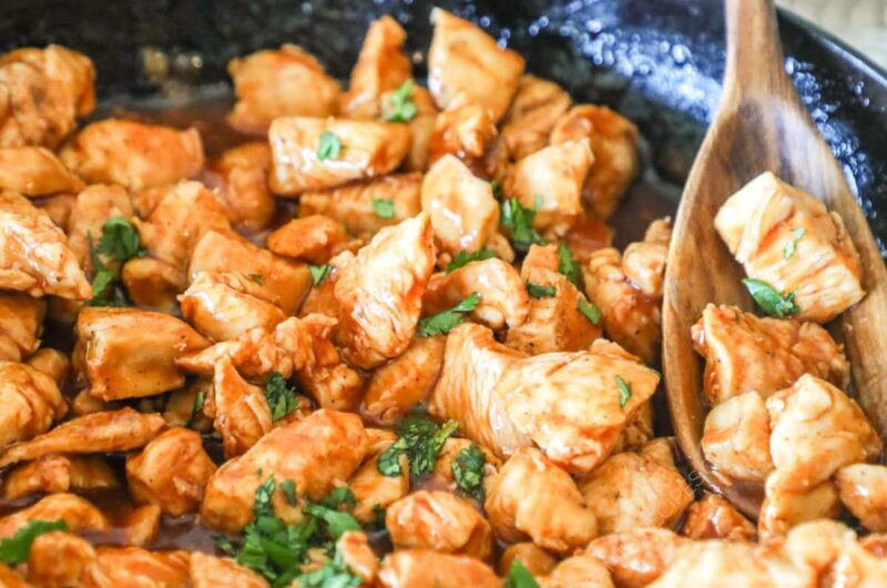 Unbelievably Crispy Baked Honey BBQ Chicken Bites Recipe