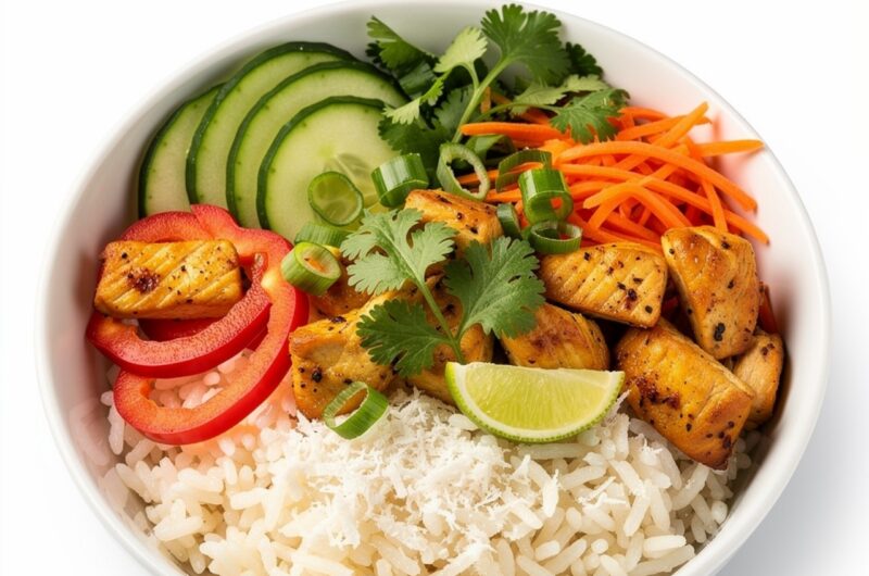Coconut Chicken Rice Bowl