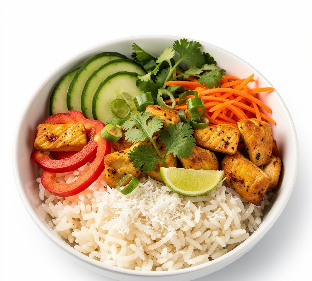 Coconut Chicken Rice Bowl