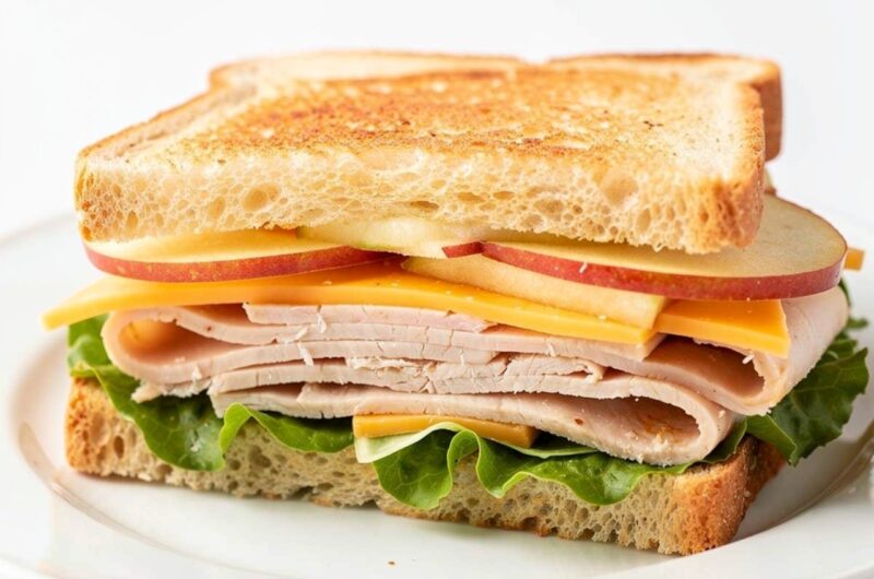 Turkey Apple Cheddar Sandwich