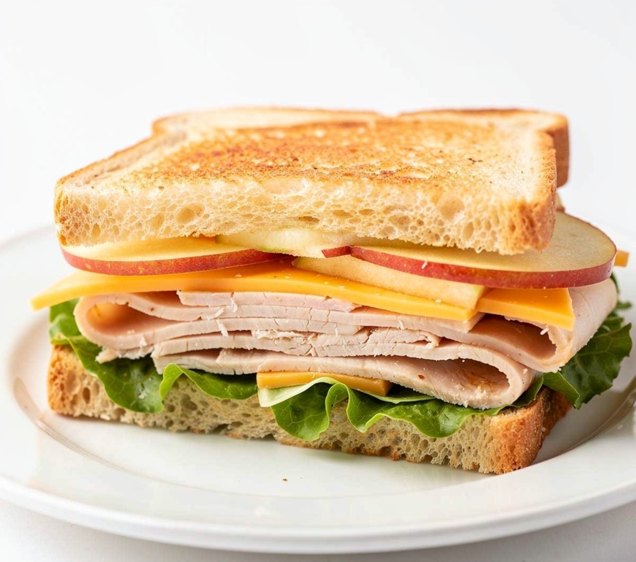 Turkey Apple Cheddar Sandwich