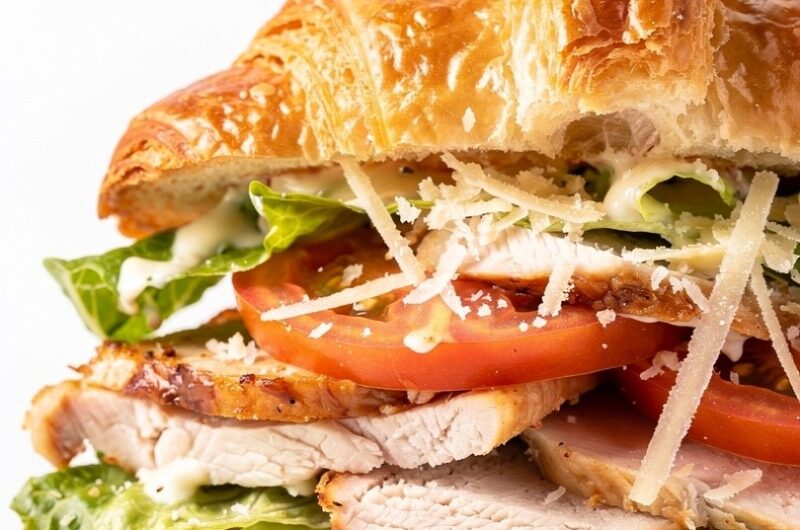 Chicken Caesar Croissant Sandwich