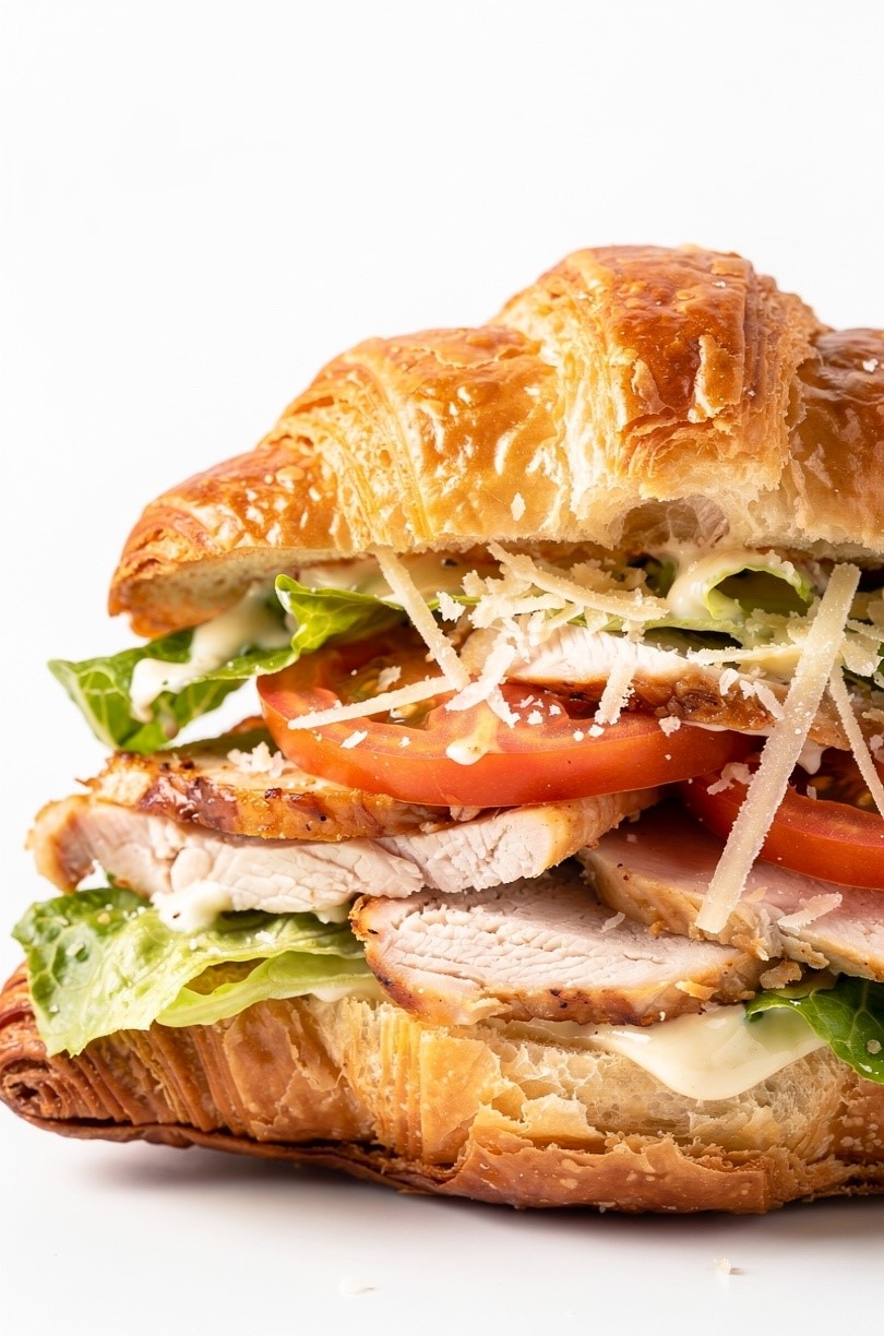 Chicken Caesar Croissant Sandwich