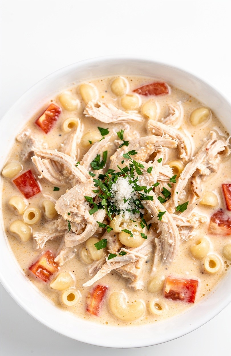 Creamy Chicken Parmesan Soup
