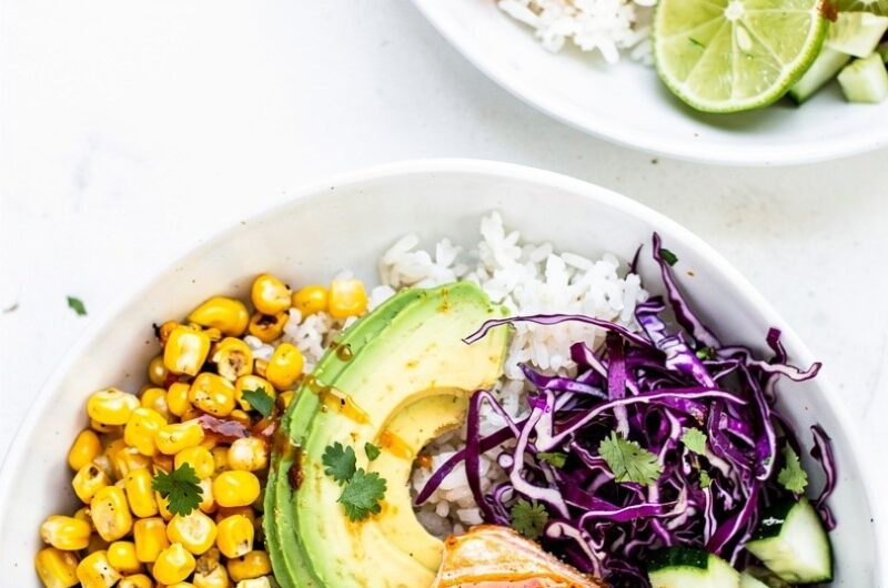 Chipotle Honey Salmon Bowls