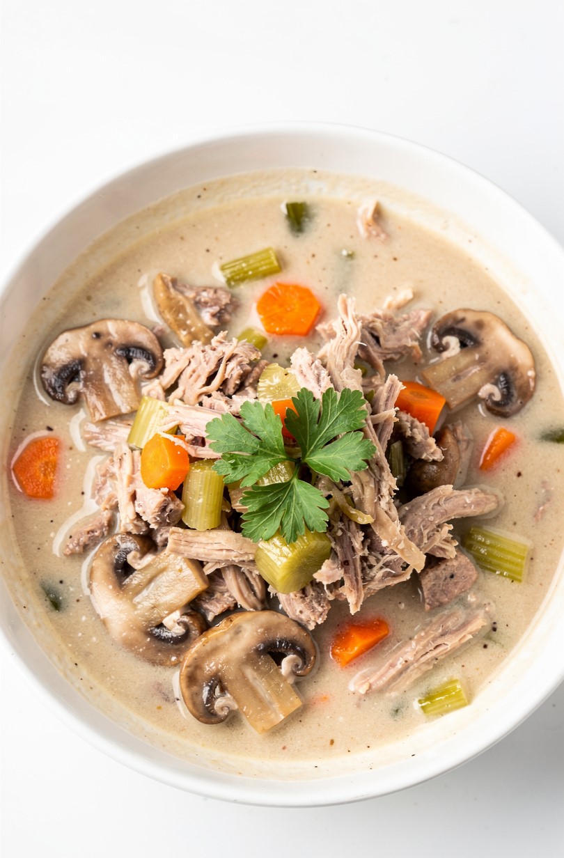 Creamy Mushroom Chicken Soup