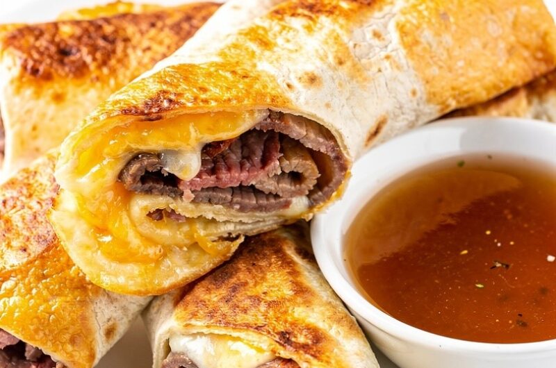 French Dip Tortilla Rollups
