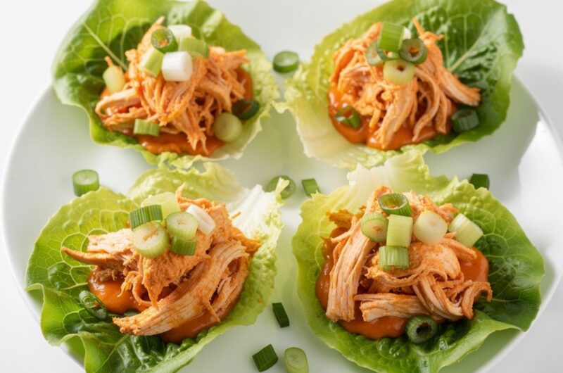 Buffalo Chicken Lettuce Wraps
