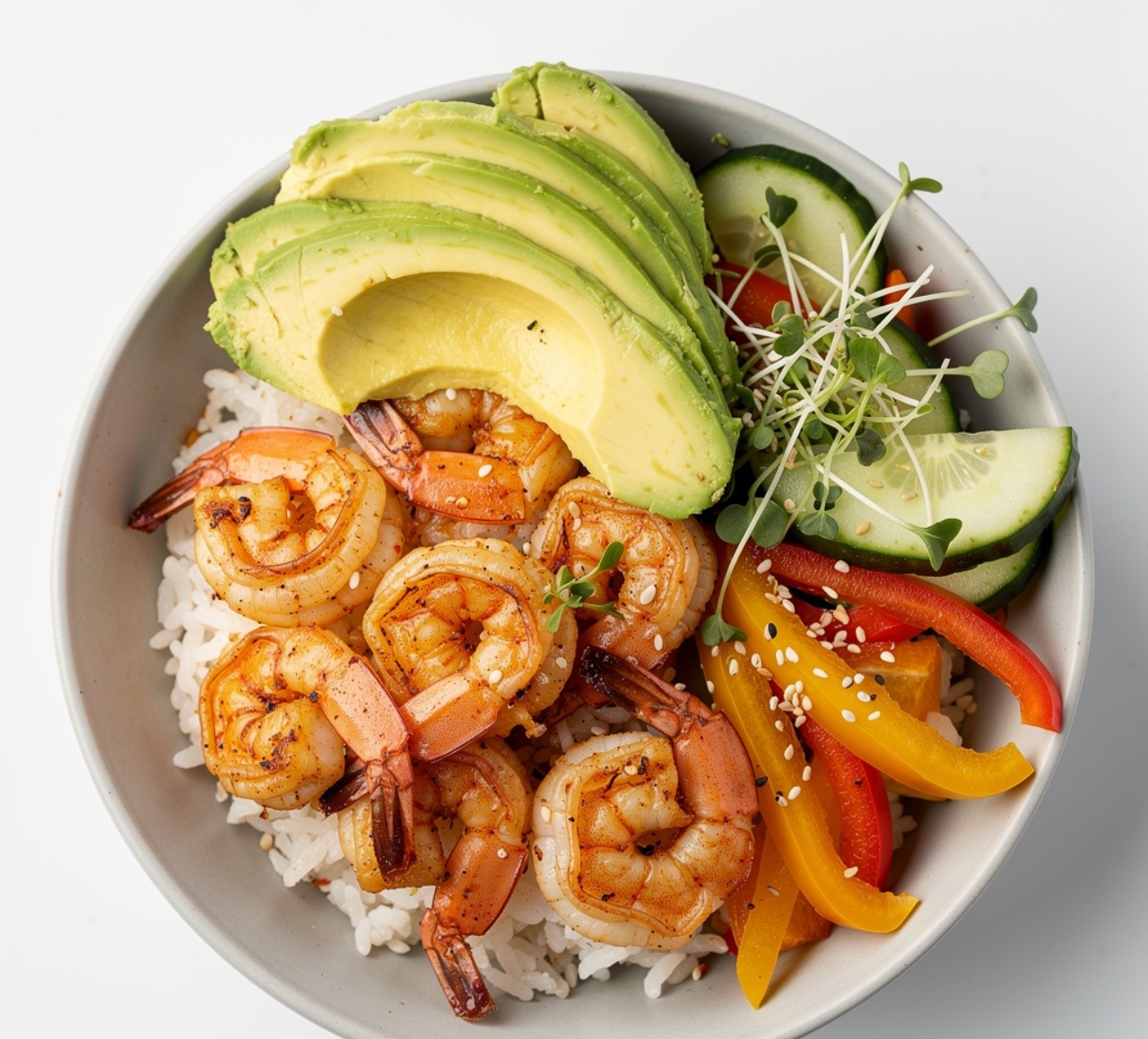 Shrimp and Avocado Bowl