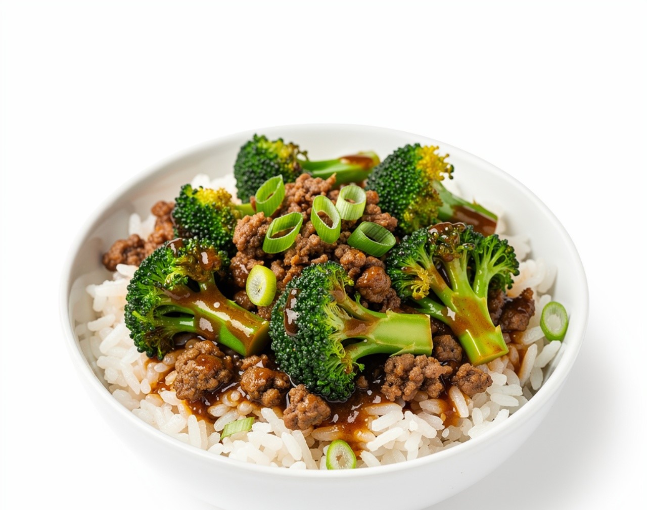 Ground Beef and Broccoli Rice Bowl