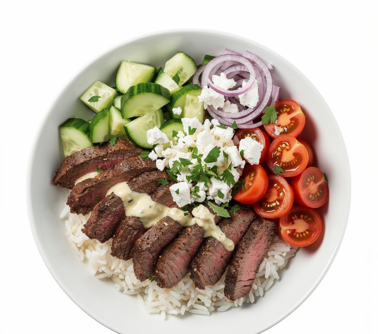 Mediterranean Steak Bowls